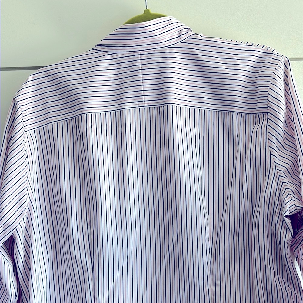 Lauren Ralph Lauren White Casual Button Down Non Iron Shirt Classic Style - Picture 3 of 5